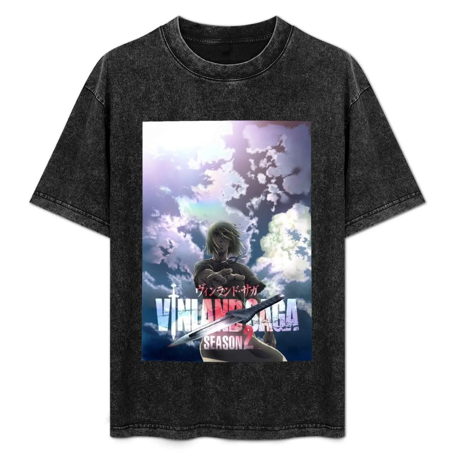 Футболка Vinland Saga-сезон 2 летние топы футболки с фигурками аниме рубашки большого