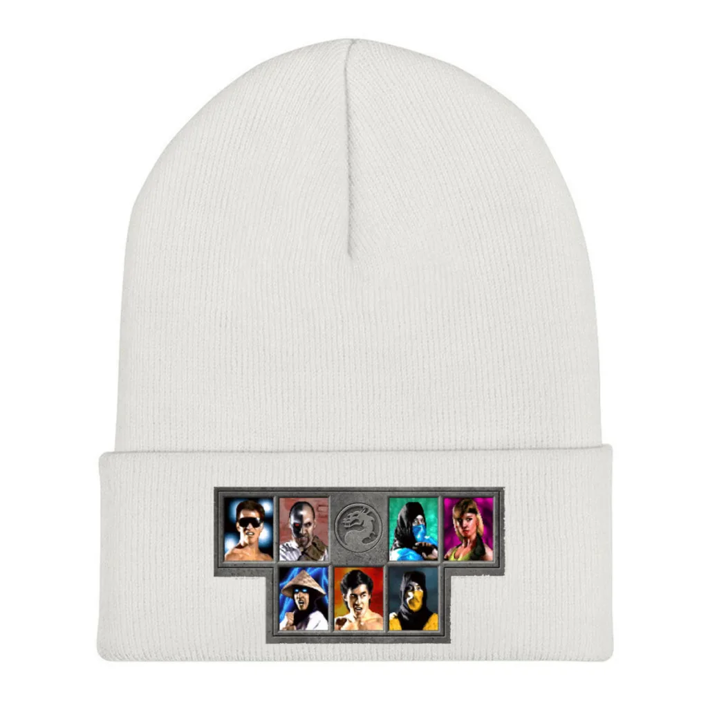 

Character Select Mortal Kombat Liu Kang Sonya Johnny Cage Game Knitting Beanie Caps Skullies Beanies Ski Caps Soft Bonnet Hats