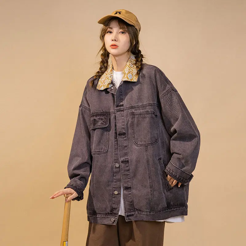 Куртка Базовая Женская свободного кроя повседневная универсальная уличная