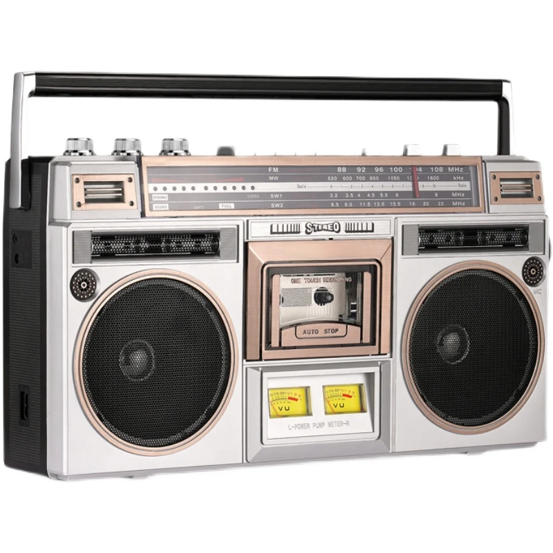 Tape Player 80s Old-fashioned Vintage Stereo Recorder Heavy Bass Bluetooth