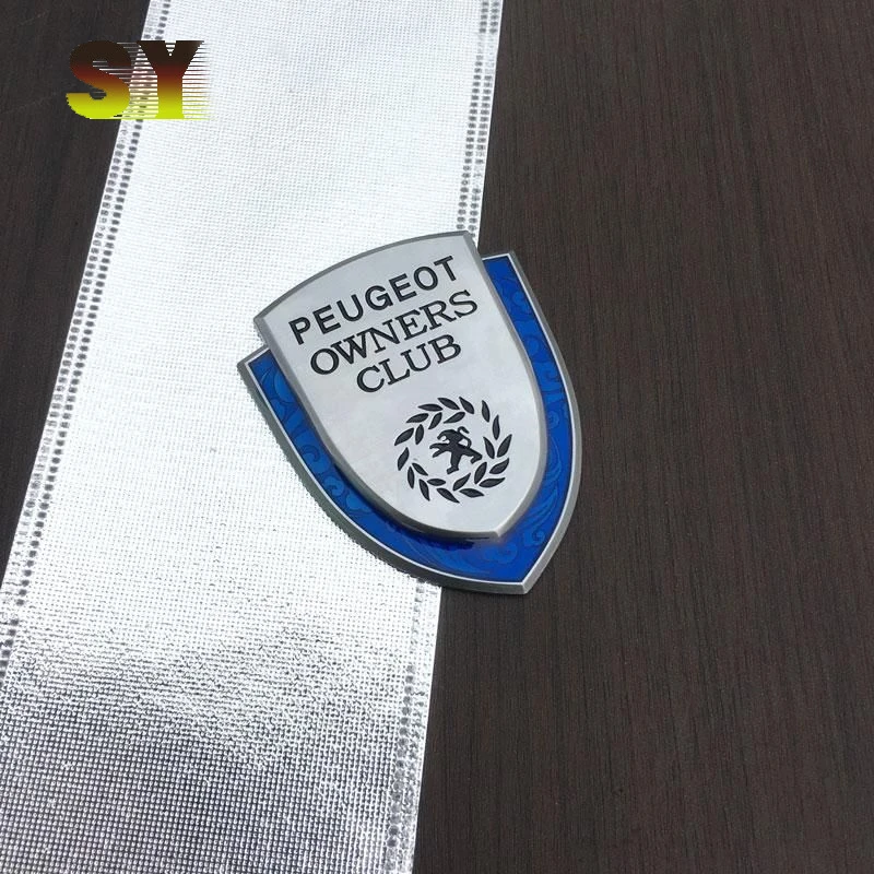 Автомобильная 3D металлическая наклейка для кузова на заднее окно задняя Peugeot 206 207