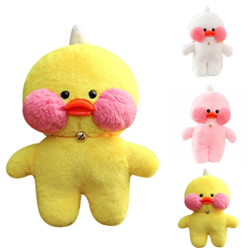 

Игрушка плюшевая кавайная желтая утка, 30 см