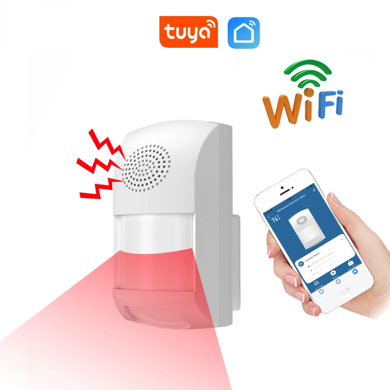 

Домашняя охранная система с Wi-Fi, датчиком движения и таймером