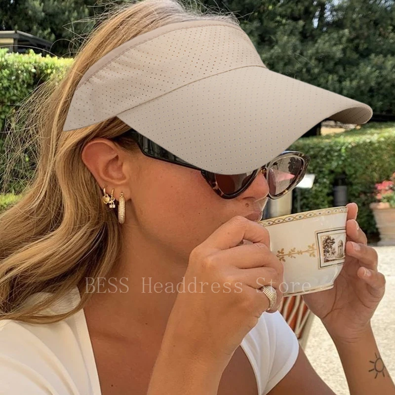 Шляпа от солнца дышащая Регулируемый козырек для мужчин и женщин спорта тенниса