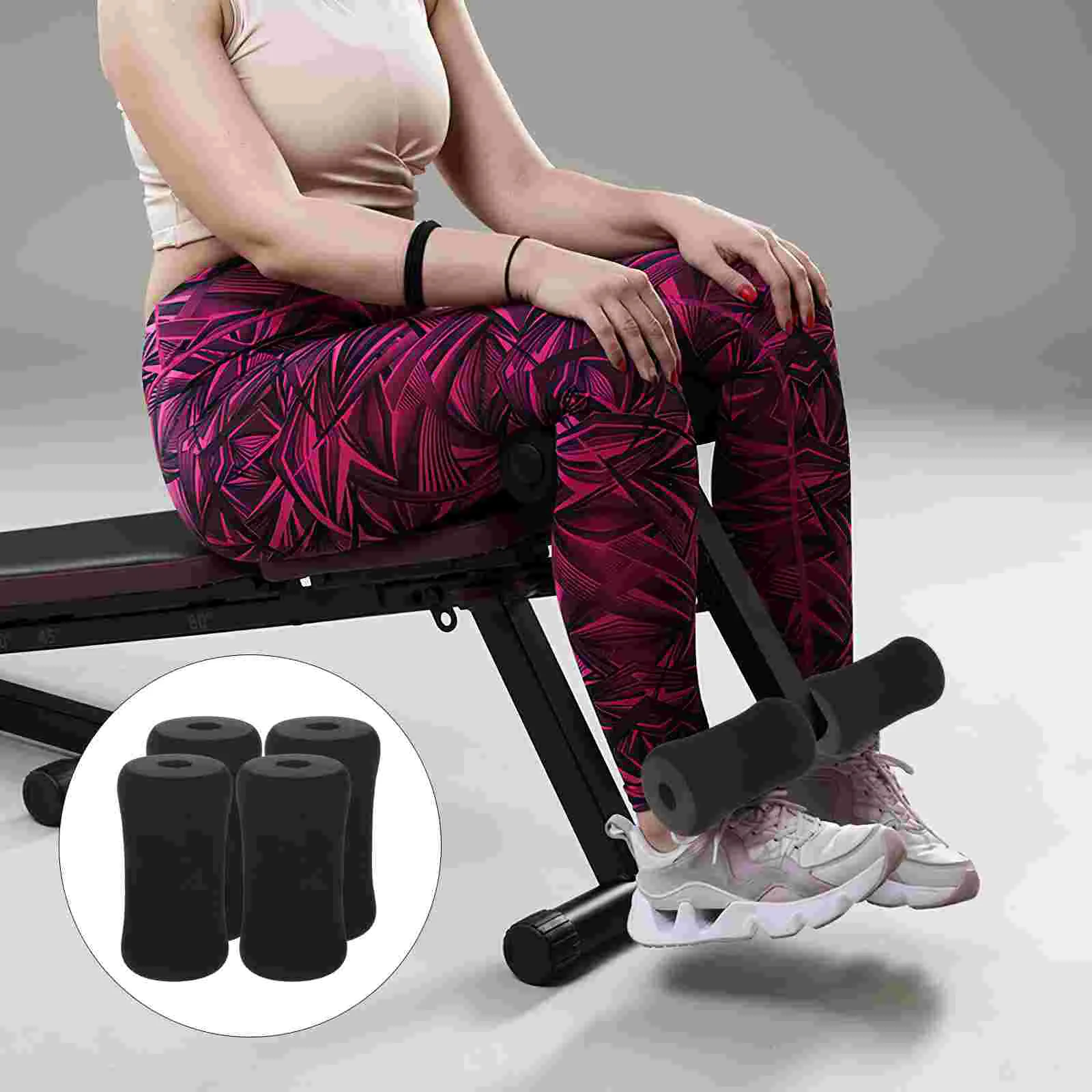 4 шт. подушечки для ног сменные роликовых рукавов детали спортзала пенопластовое