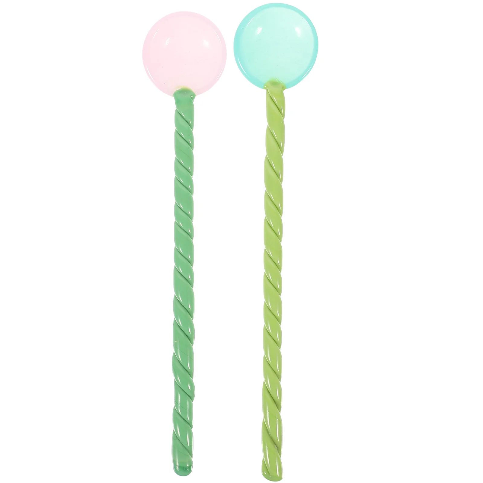 

2Pcs Coffee Stirrers Cold Cocktail Mixing Bars Bar Stirring Sticks Multi-use Milk Tea Stirrers