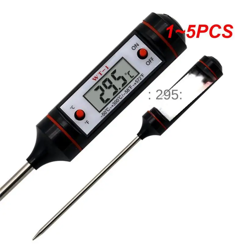 

1~5PCS Oil Thermometer Needle Food Thermometer Instant Reading Meat Temperature Tester with Probe for Kitchen Grilled
