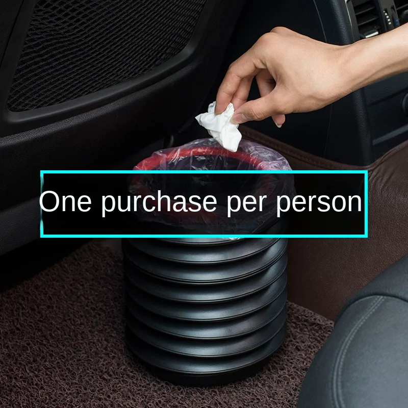 

Car Trash Can Collapsible Bucket Vehicle Garbage Bag Hanging Car Retractable Portable Umbrella Car Organizer