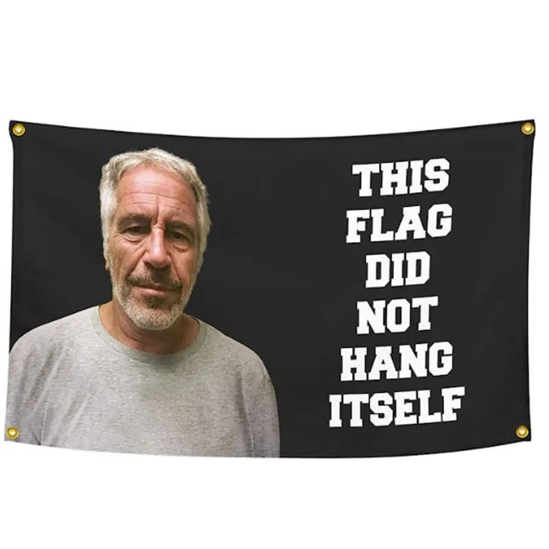 

3x5 футов, этот флаг, не подвешивается, флаг, мультяшная фигурка Джеффри Эпштейн, наружный внутренний баннер с 4 латунными Люверсами