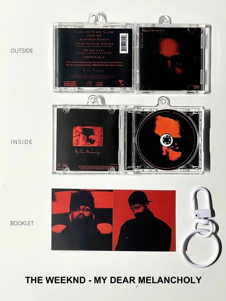 Брелок для ключей Rap The Weeknd MINI Music CD NFC My Dear Melancholy акриловый кулон брелок косплея