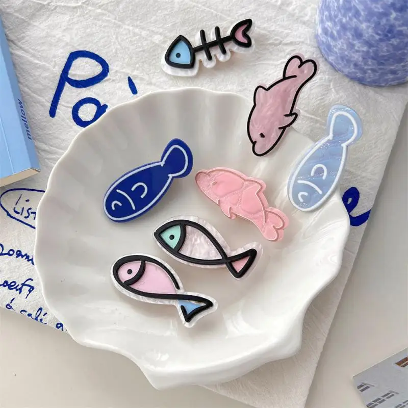 10/5/3/1 шт. заколка для волос с изображением маленькой рыбки сердце девушки детская