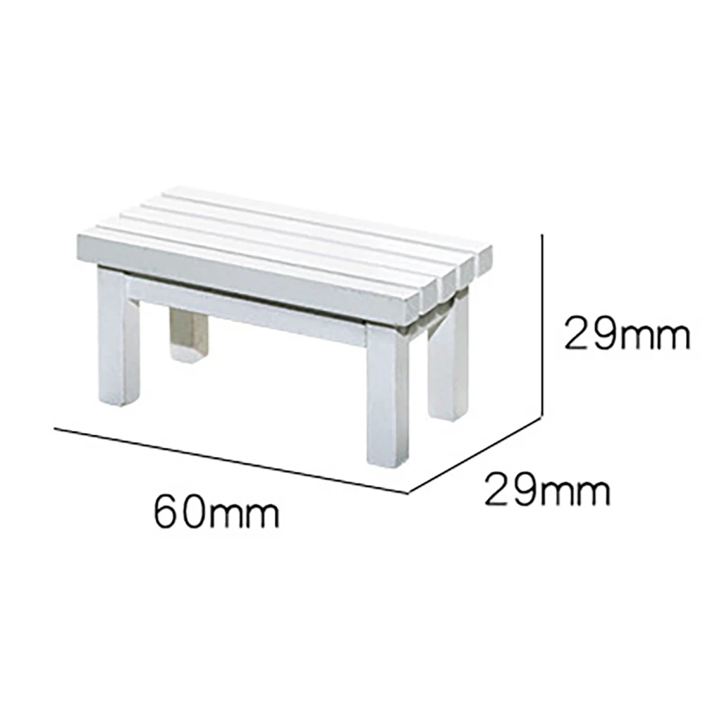 1 шт. 1/12 аксессуары для кукольного домика миниатюрная деревянная скамейка мини