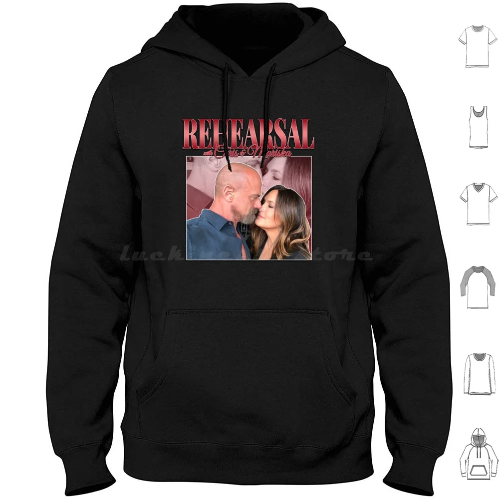 

Mariska Hargitay And Chris Meloni'S Rehearsal 90S Inspired Vintage Homage Hoodie cotton Long Sleeve Law And Order Svu