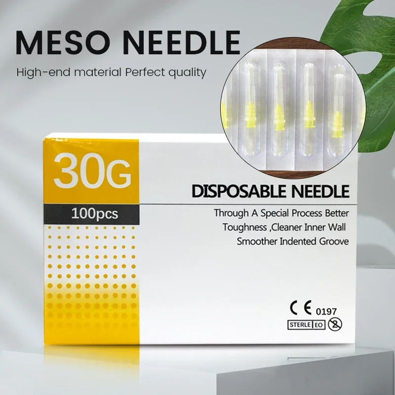 Koran Hot Sale 30G 4mm Painless Small Needle Irrigato Disposable Syringes Needles Superfine 34G 13mm Beauty Tool Parts