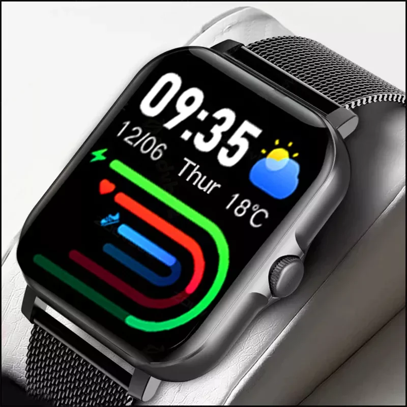 

Мужские Водонепроницаемые Смарт-часы с измерением пульса и Bluetooth