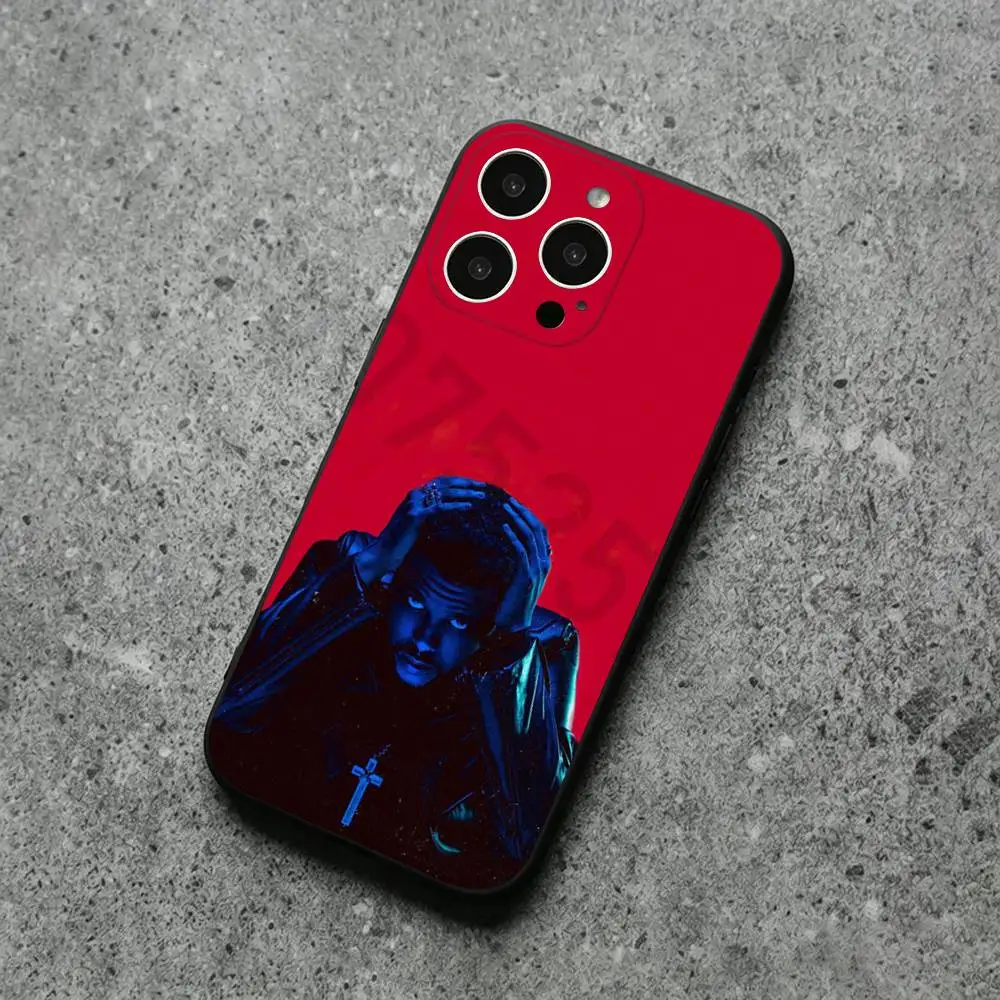 Фото Чехол для телефона T-The Weeknd для iPhone 17, 16, 15, 14, 13, 12, 11, Plus, Pro Max, XS, X, XR, SE, Mini, мягкий силиконовый, черный №4