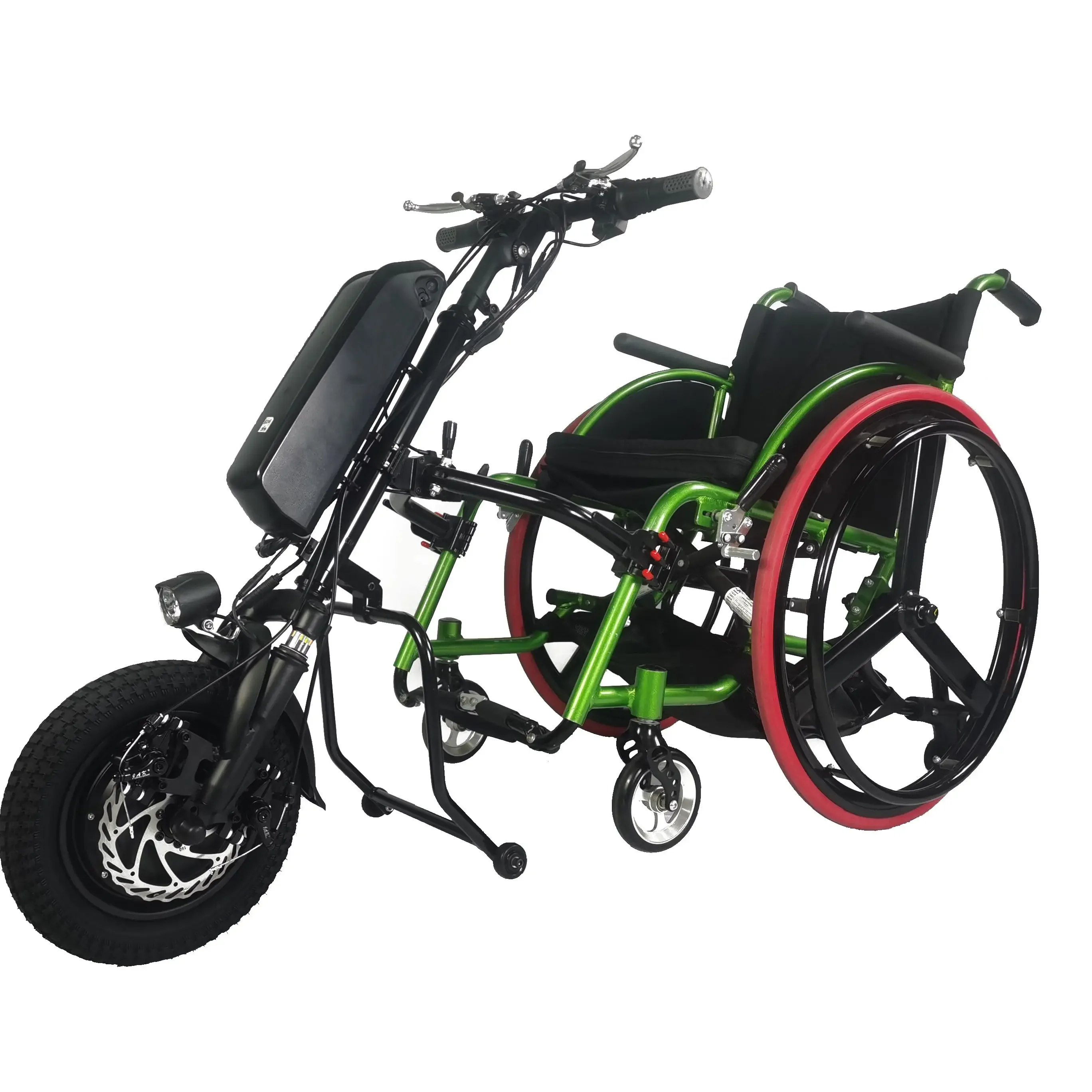 Фото Электрическая инвалидная коляска Handcycle 36 В 250 Вт/36 В 350 Вт/36 В 500 Вт 12-дюймовые комплекты для переоборудования трактор с литиевой батареей 36 В №5