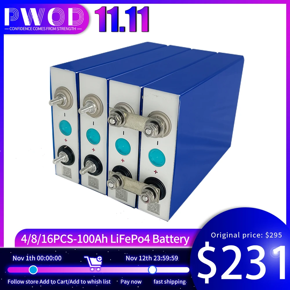 

Литий-фосфатная аккумуляторная батарея 3,2 в, Ач, 12 В, Ач