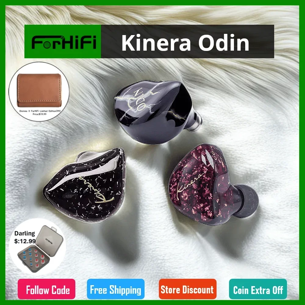 

Kinera Odin Odin2 8 Balanced Armature Earphones Active Noise-Cancellation HiFi Monitor IEMs Headphone With 2pin Cable Headset
