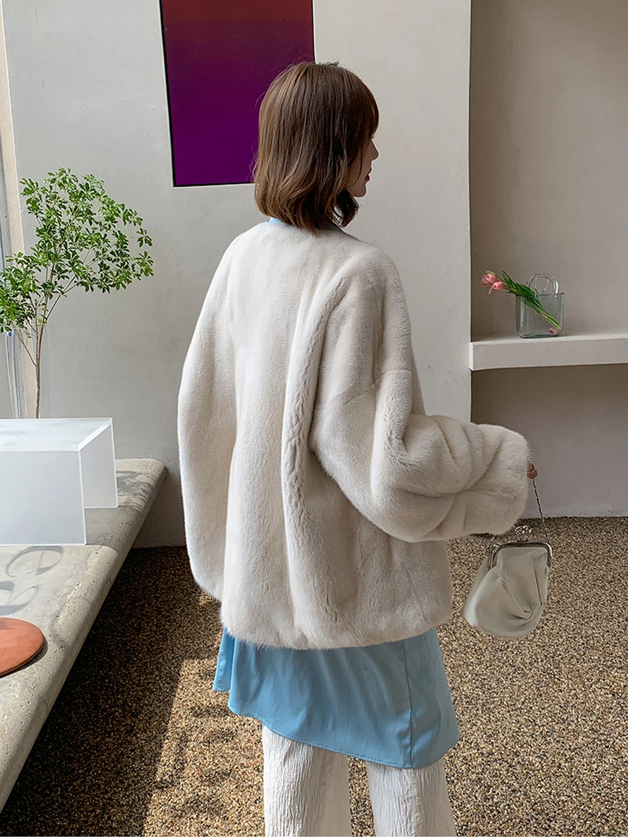 Новинка 2022 женские шубы HDHOHR из натурального меха норки верхняя одежда парка с