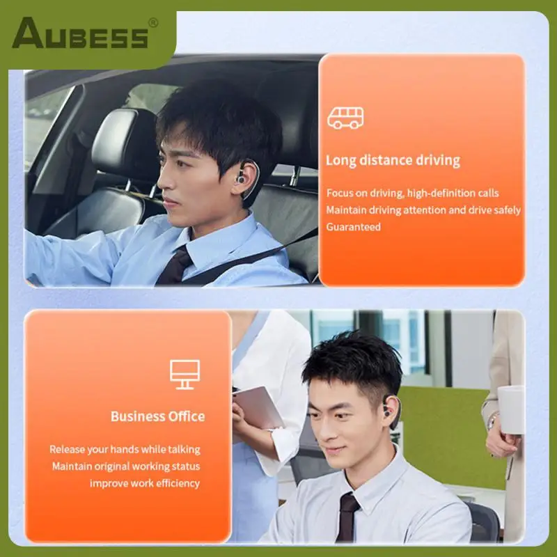 

Gl20 Music Headset Digital Display Stereo Headset Quick Charge Rotation Audio Devices Business Earphones Single Ear