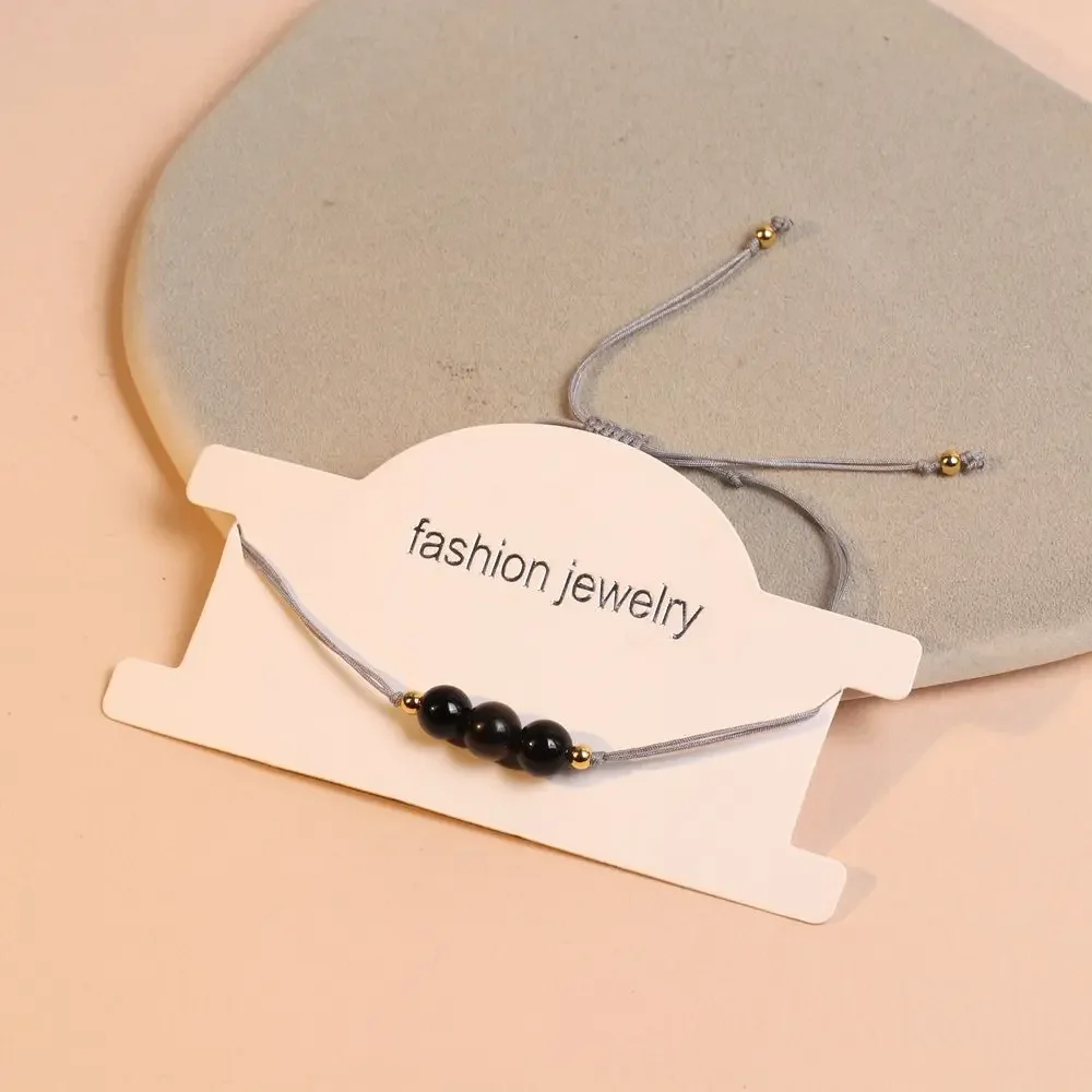 Золотой солнечный браслет из круглых бусин свежая летняя нить маленькая партия