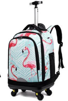 

Дорожный рюкзак Weishengda на колесиках, детский дорожный ранец на колесиках, школьный портфель