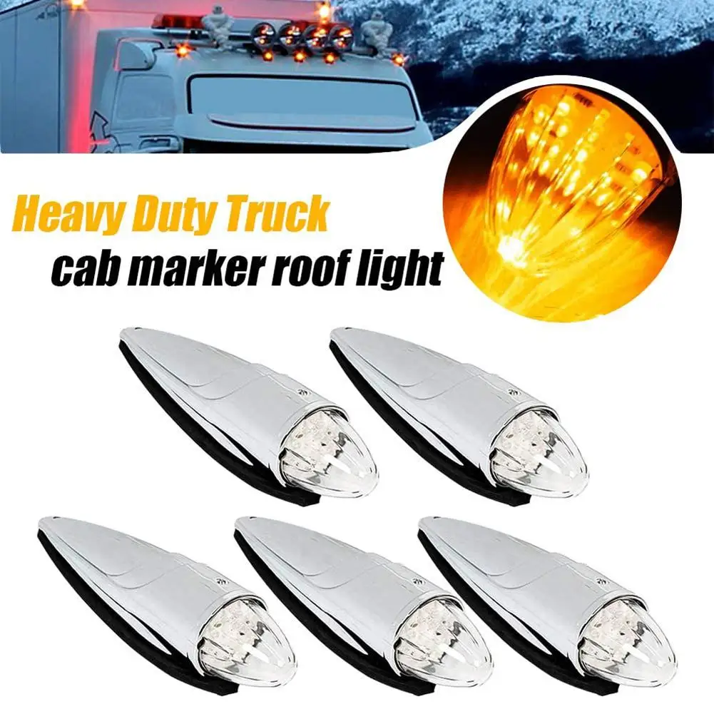 

17 светодиодов, боковая лампа, водонепроницаемая, ударопрочная, 12 В, автомобильный маркер кабины, верхняя крыша, ходовые огни в сборе для само...