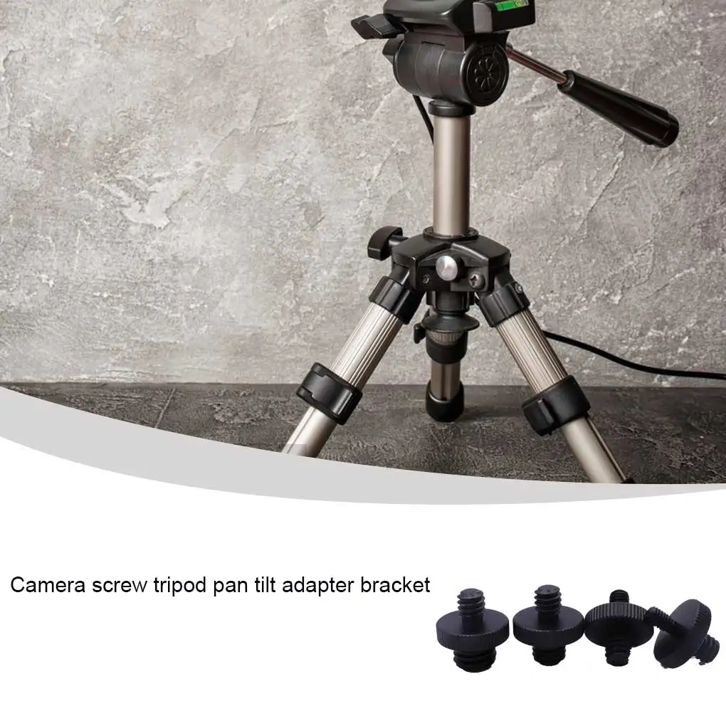 

4 Pieces Camera Thread Tripod Converter Screws 1 4 Male to 3 8 Male Aluminum Alloy Conversion Adapter Photo Equipment