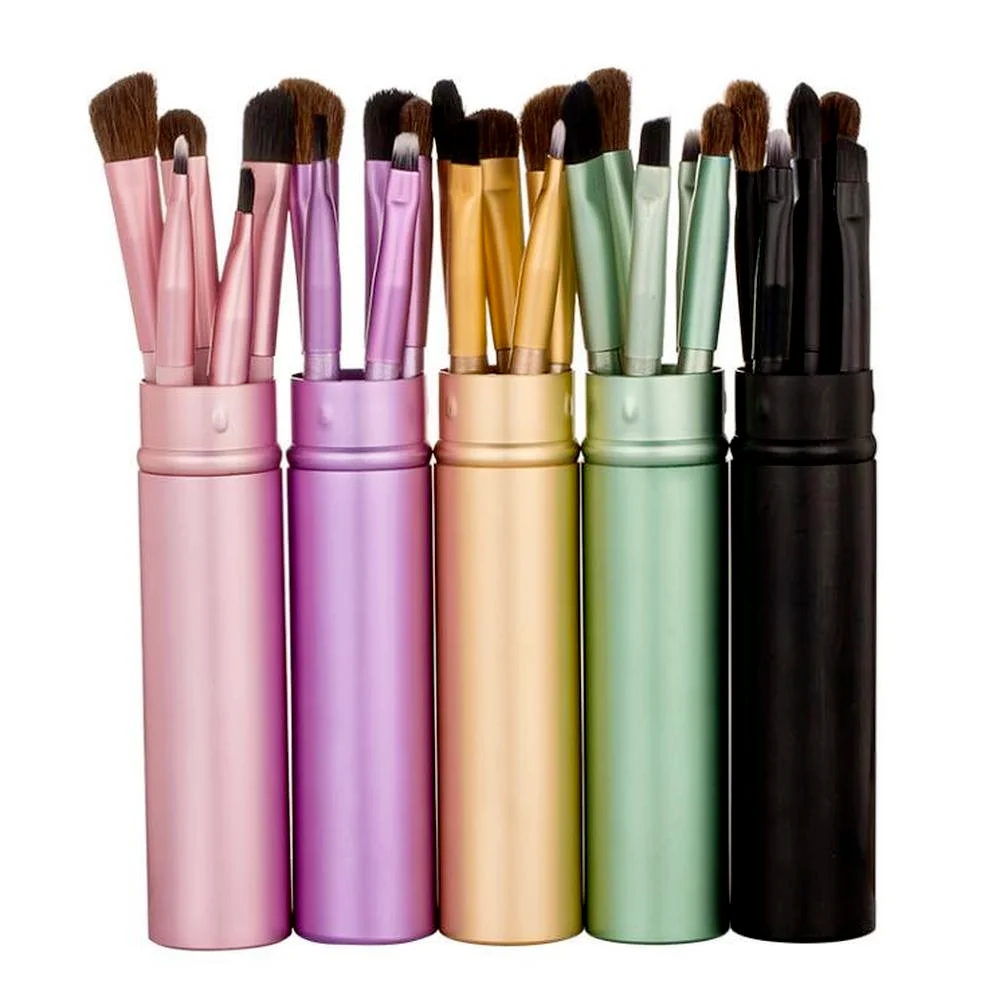 

5pcs Potable Makeup Brushes Set Eye Make Up Brush Lip Eyeliner Eyebrow Eyeshadow Foundation Brush Travel Cosmetic Beauty Tools