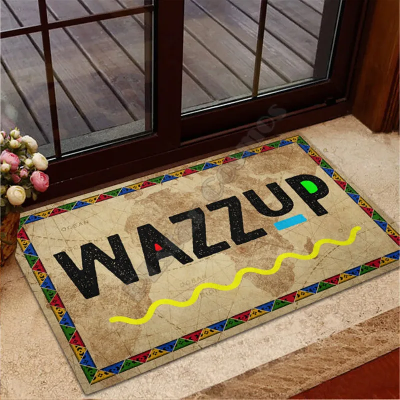 

Get Tah Steppin Rubber Base Doormat 3D All Ove Printed Non Slip Door Floor Mats Decor Porch Doormat