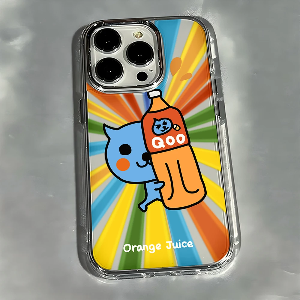 Фото Чехол для телефона Cartoon Lovely QooS для iPhone 17 16e 16 15 14 13 12 11mini Pro Max X XR XSMAX 8 7 Air Plus, прозрачный мягкий чехол №2