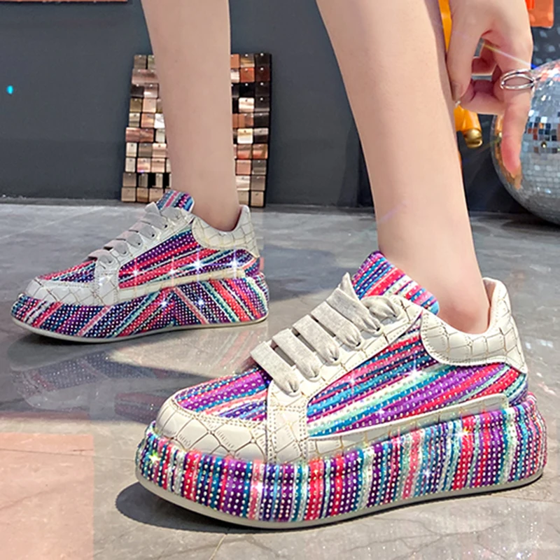 

MODX Casual Platform Luxury Sneakers Mixed Colors Skateboard Trainers Running Sport Shoes Shine Tennis Walking Sneakers 35-40