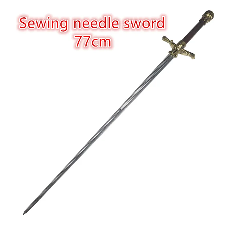 

1:1 Sewing needle sword Weapon Movie Cosplay Sword Prop Role Play Gift Safety PU Winter Frost Sword 104cm