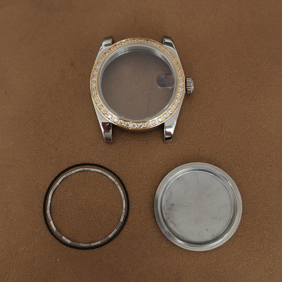 

Улучшенные часы диаметром 36 мм, искусственная нержавеющая сталь, зеркальное сапфировое стекло, подходит для мужских часов NH35 NH36 с механизмом, модификационная деталь