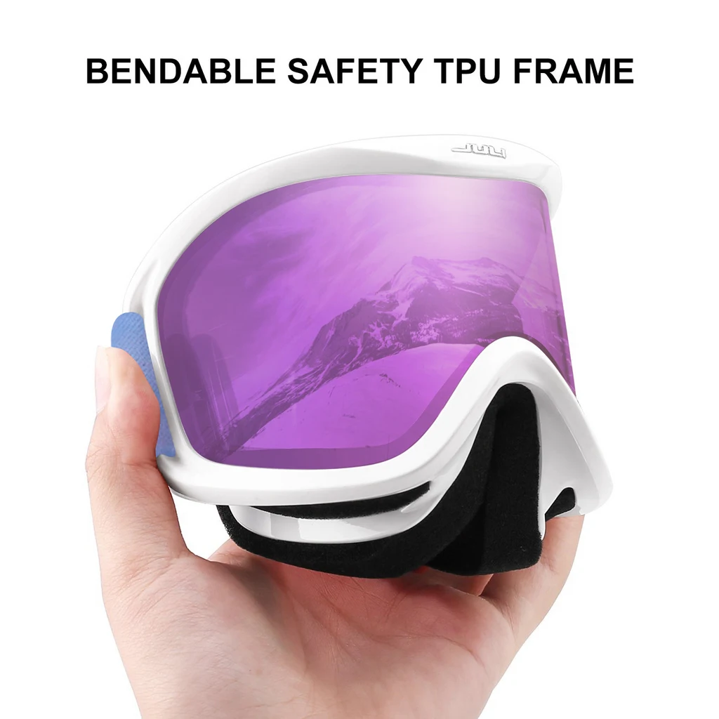 Лыжные очки MAXJULI зимние виды спорта с противотуманными двойными линзами лыжная