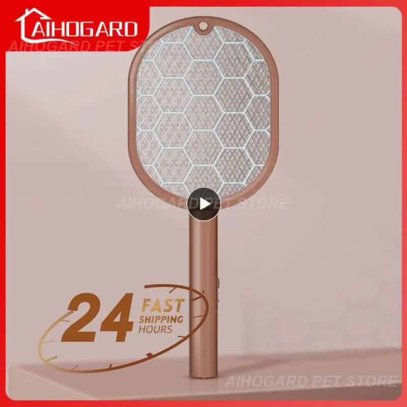 

Rechargeable Mosquito Racket Household Mosquito Killer Electric Folding Fly Swatter Household Supplies Multifunctional Rotating