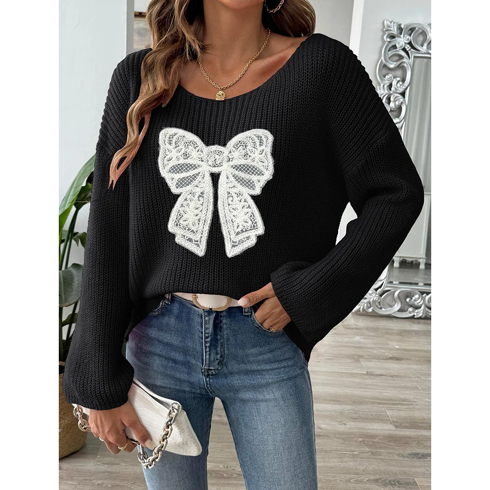 Mia Muse женский свитер осенний французский модный удобный повседневный с длинными