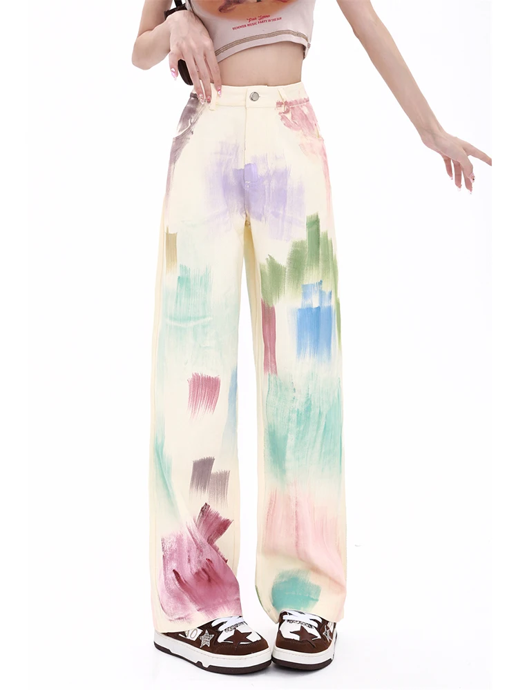 WCFCX STUDIO Американский дизайн ручная роспись женская мода ретро индивидуальность