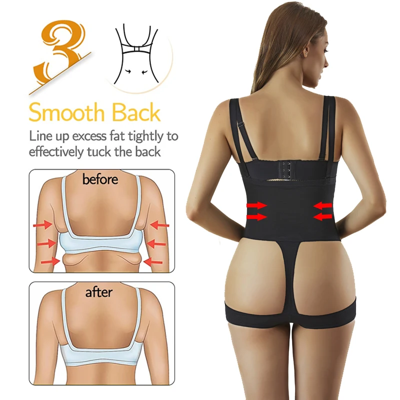 Body Shapewear 2-in-1 High Waist Abdomen Control Hip Lifting Panties Brief  Waist Trainer Seamless Bodysuit Fajas Colombianas