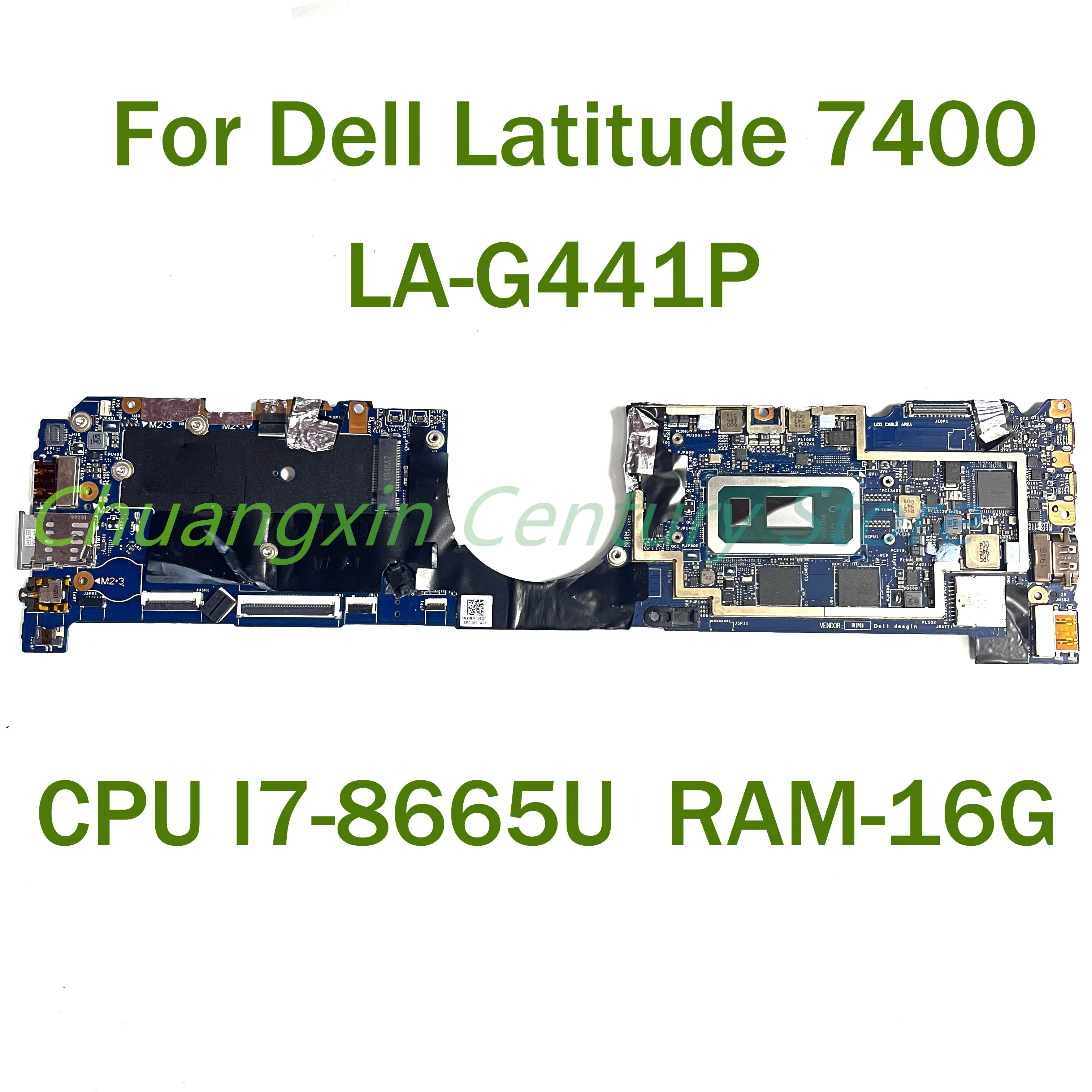

Материнская плата для ноутбука Dell Latitude 7400 LA-G441P с центральным процессором I7-8665U 100% протестирована полностью