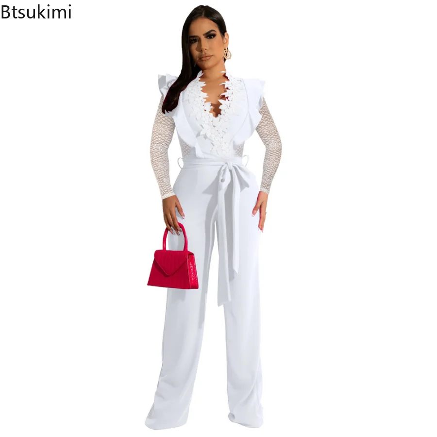 Женский комбинезон New2023 из кружева с длинными рукавами, черный, готический стиль Y2K, сексуальный, с высоким воротником, красный, облегающий, для спорта, на лето, для клуба, топ с открытым телом.