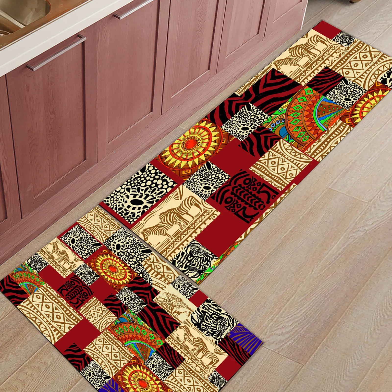 

Африканский великолепный жираф зебра, противоскользящие напольные коврики для кухни, Придверный коврик, коврик для входной двери в ванную ...