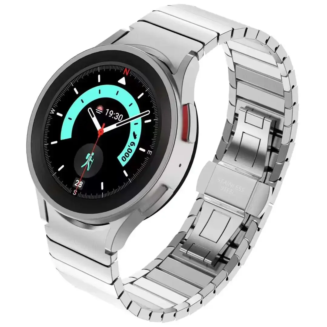 Фото Роскошный титановый цветной ремешок для Samsung Galaxy Watch 6 4Classic 47 мм 43 мм 7 6 5 4 40 мм 44 мм Металлический ремешок из нержавеющей стали №2