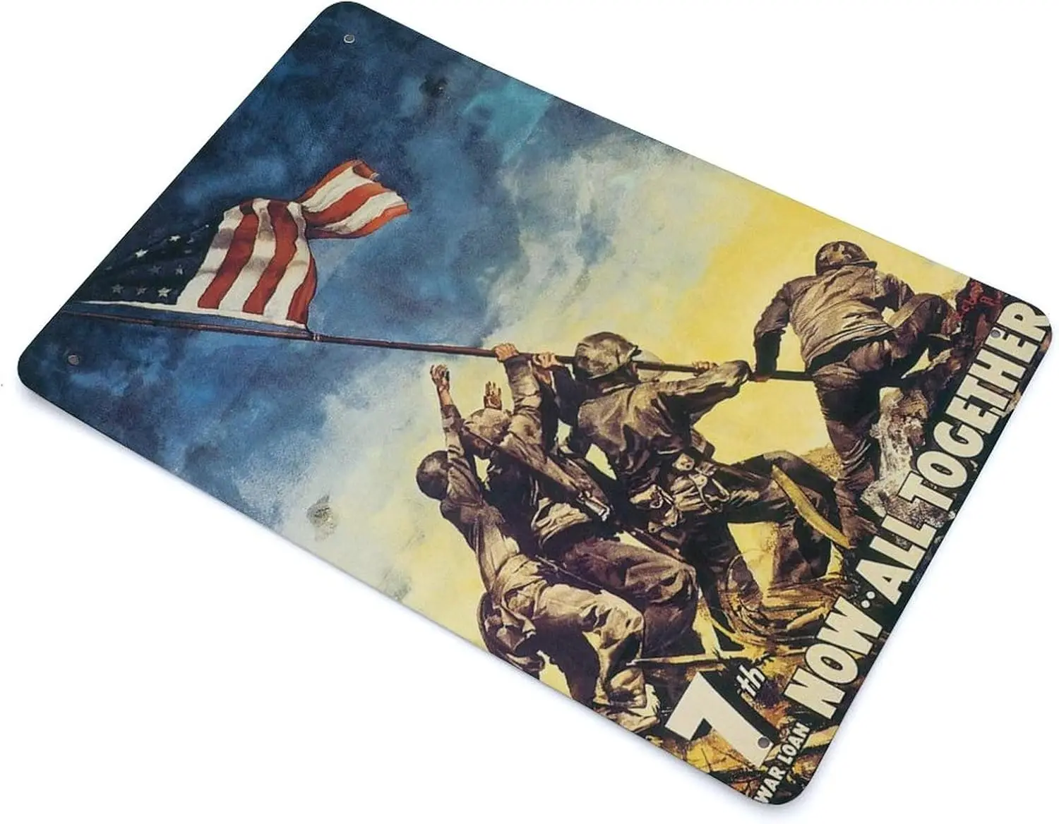 Nedil теперь все вместе Iwo Jima винтажный Вторая мировая война 2 США военный постер