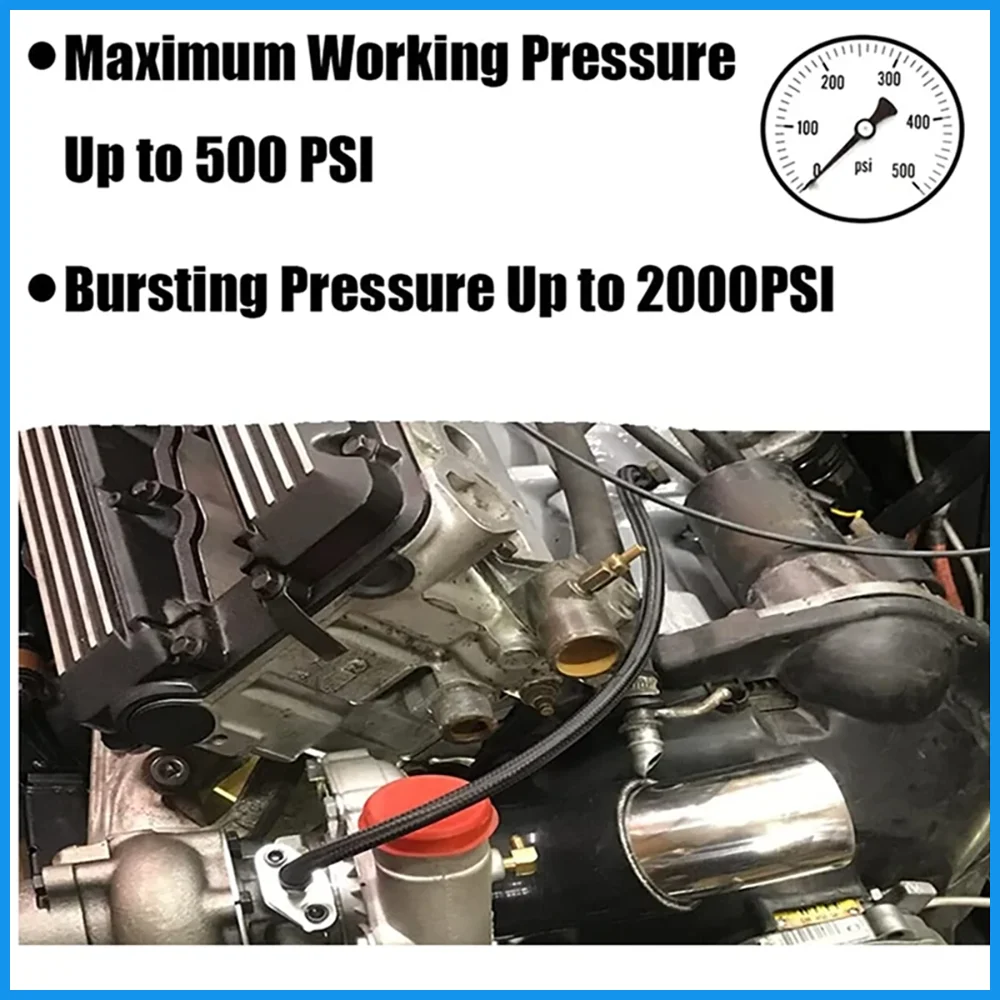 1 ~ 10 м AN4 AN6 AN8 AN10 AN12 нейлоновый тормозной шланг из нержавеющей стали CPE E85