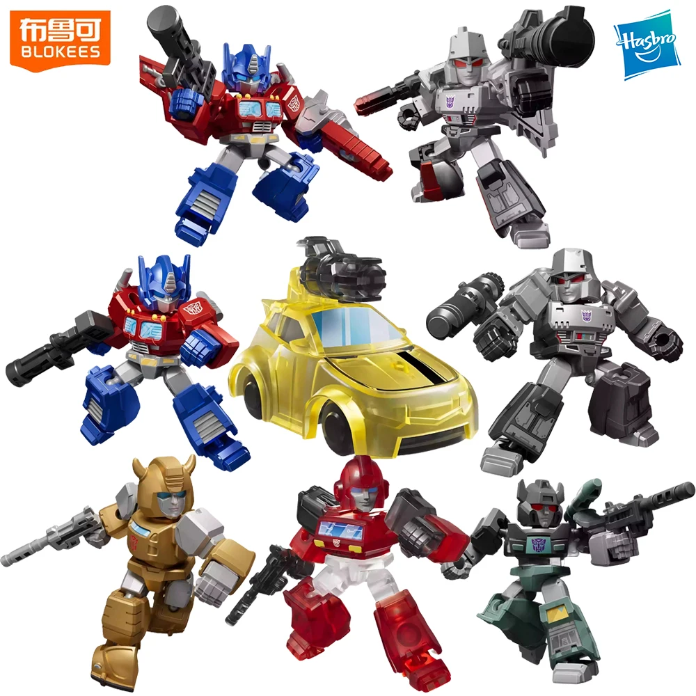 В наличии Blokees Transformers Defender Version Phase One Optimus Prime Bumblebee Sideswipe и Megatron Фигурки 5 см