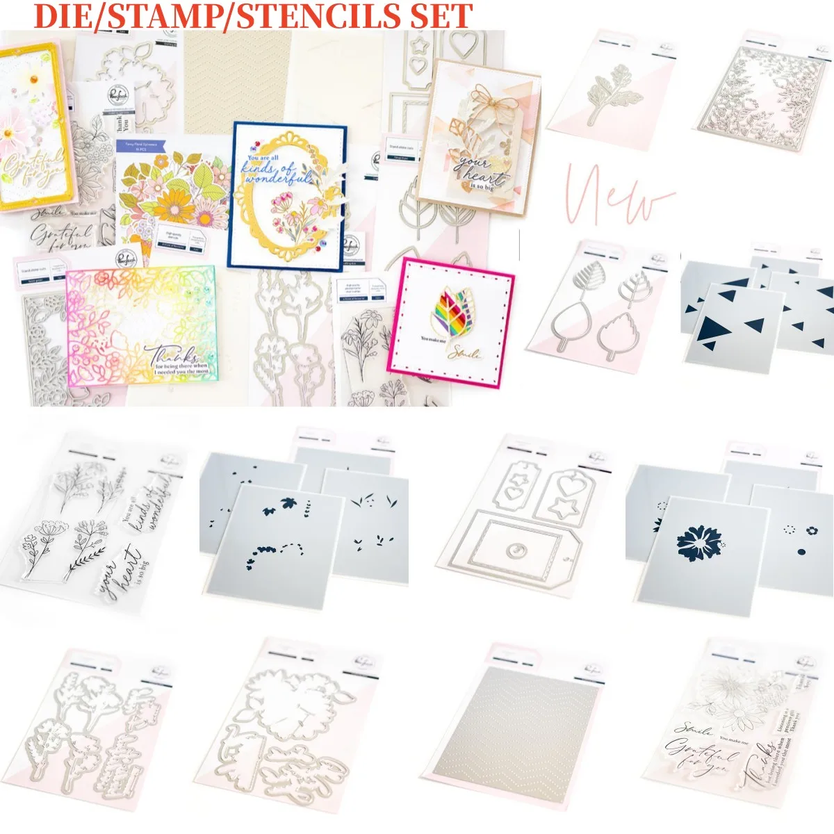 

2023 Flower Leaf Tag Metal Cutting Dies Clear Stamps Stencil Scrapbook Diary Decoration Embossing Cut Template DIY Make Card