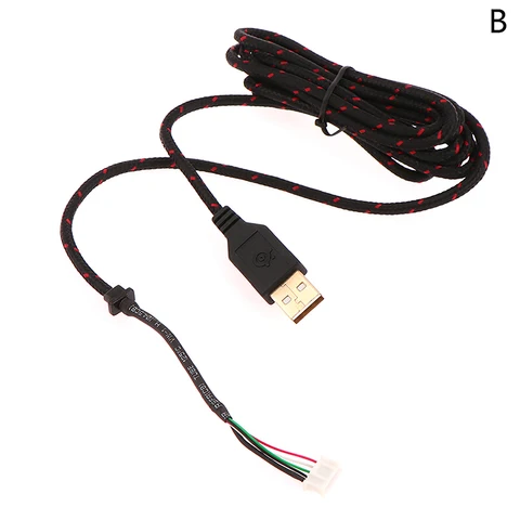 Нейлоновый USB-кабель для мыши, сменный провод, оранжевый, белый, для Steelseries KANA специальная мышь Lines, лучшая замена