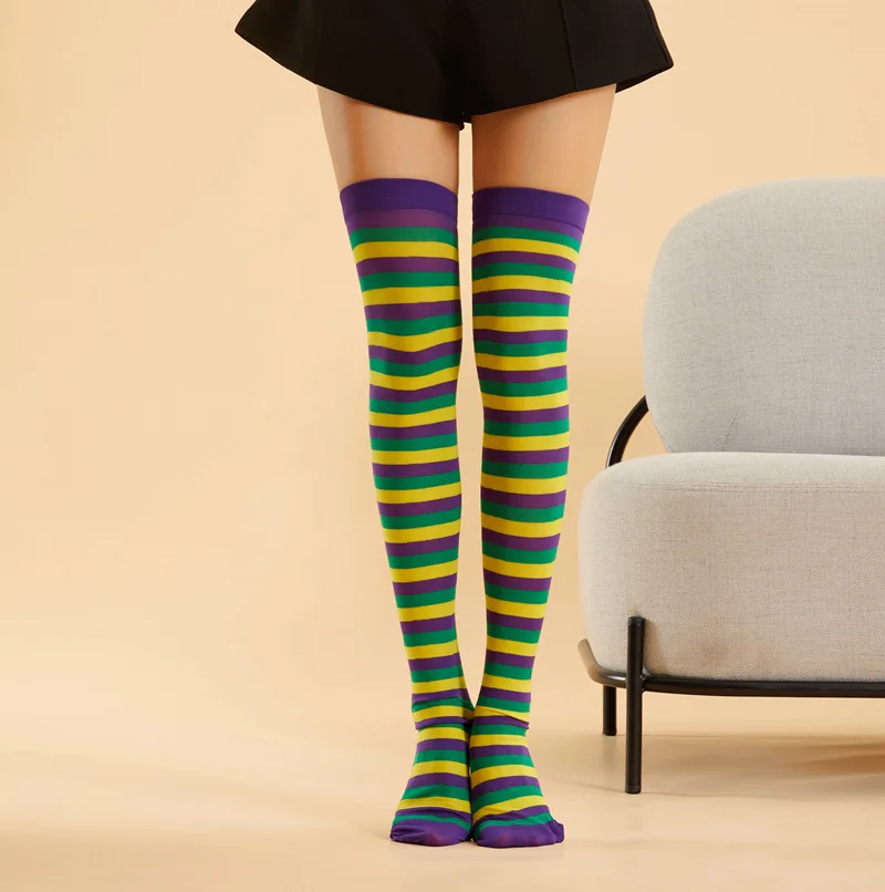 

Long Socks Women Cotton Over Knee Sock Stockings Fashion Japanese Harajuku Socks Female Striped Thigh High Socks New Pack 2 Pair